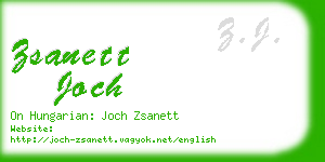 zsanett joch business card